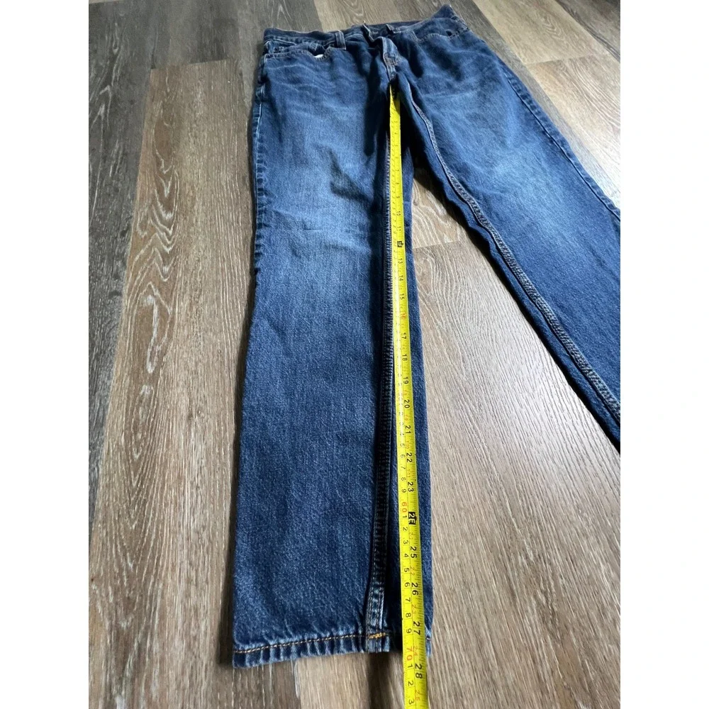 Old Navy Athletic Taper Jeans Mens 32x32 Blue Built-In Tough Denim Pants